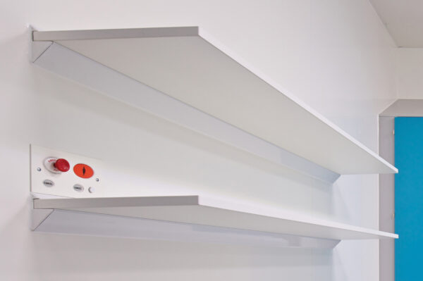 White MFC Shelves