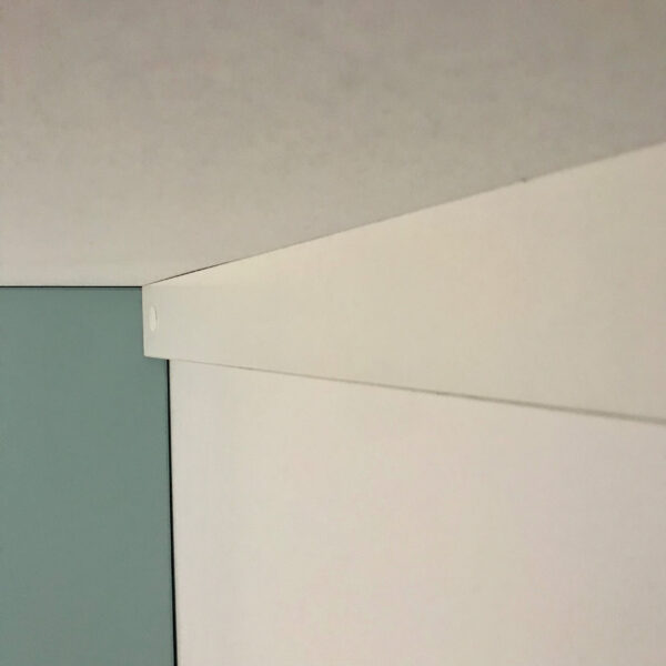White 2.4m ABS Edged Worktop Support Batten