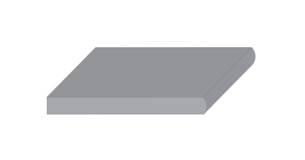 3m Long Worktop with Crescent Edge Profile