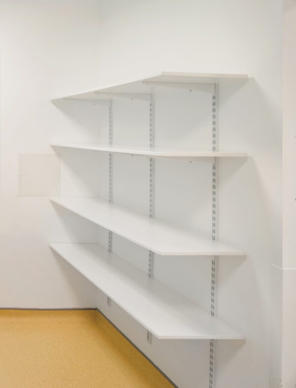 White MFC Shelves