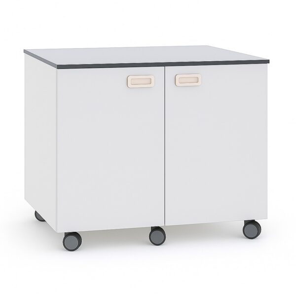 Double Mobile Base Cabinet