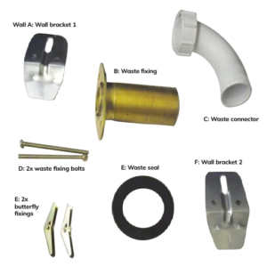 Hangers and Waste Adapter